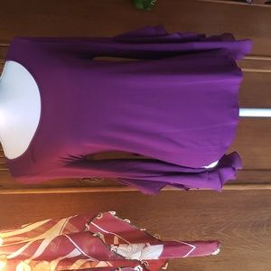 Vibrant, swingy violet top